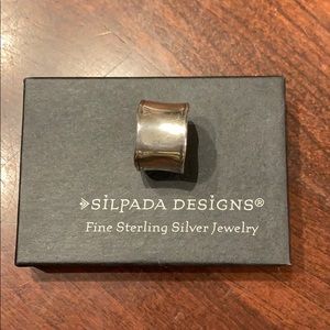 Silpada sterling silver wide cigar band ring